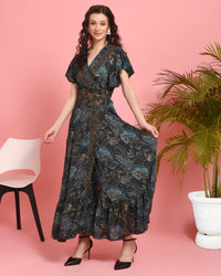 Juliette dusk maxi angrakha dress