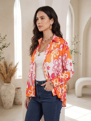 Elodie citrus bloom boho shirt