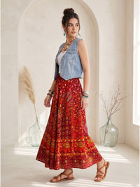 Desert spice bohemian skirt