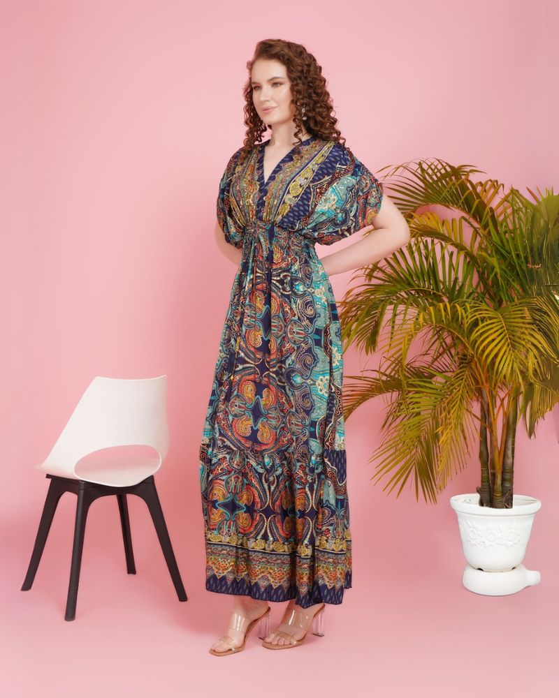 Tahlia sapphire sunset maxi dress