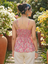 Marivelle candy paisley spaghetti top