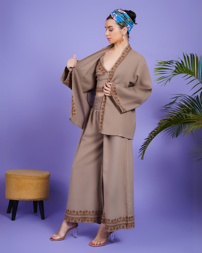 Nomadic nirvana 3 piece khadi co-ord set