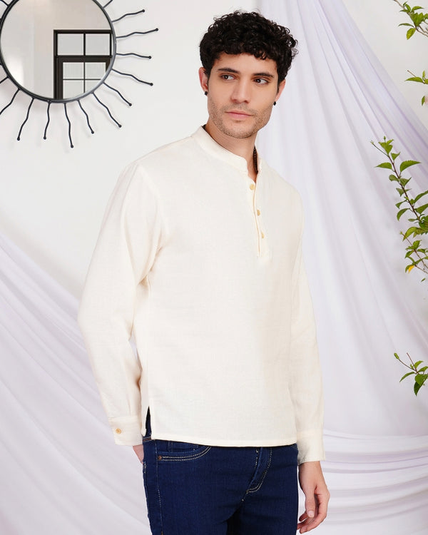 Kael ivory dawn cotton shirt