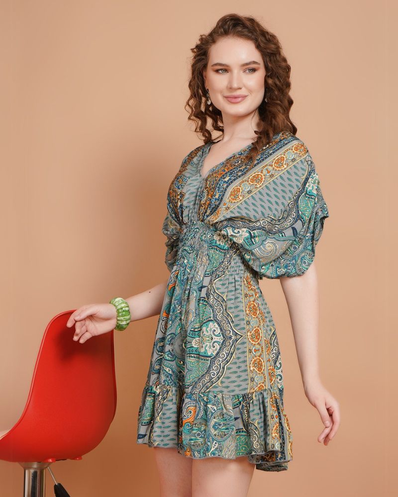 Smoky lagoon breeze short dress