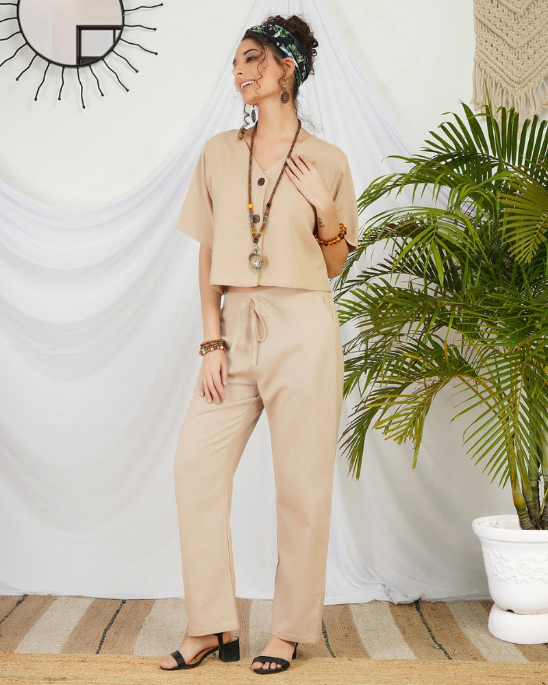 Isolde sun-kissed cotton co-ord set
