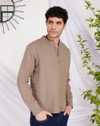 Alder sandstone cotton shirt
