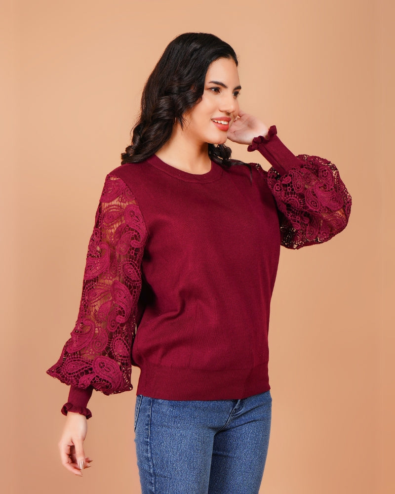 The royal rouge chic top