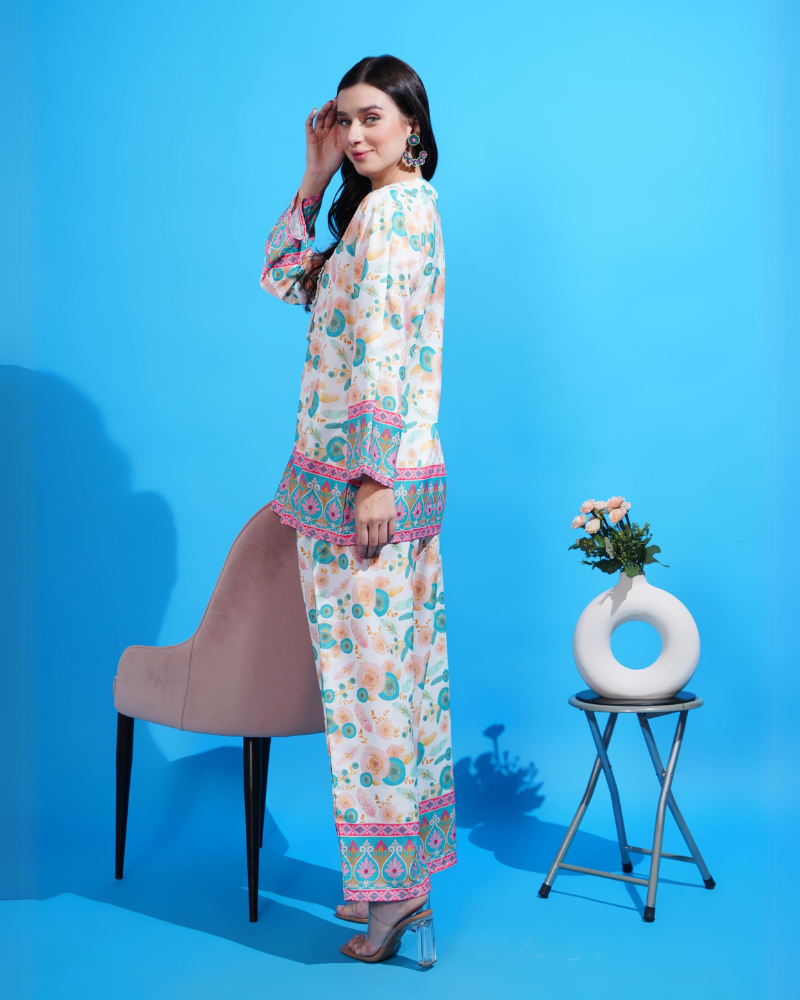 Floral fusion co-ord set