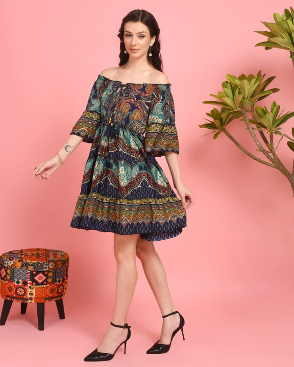 Rhea off-shoulder mini dress