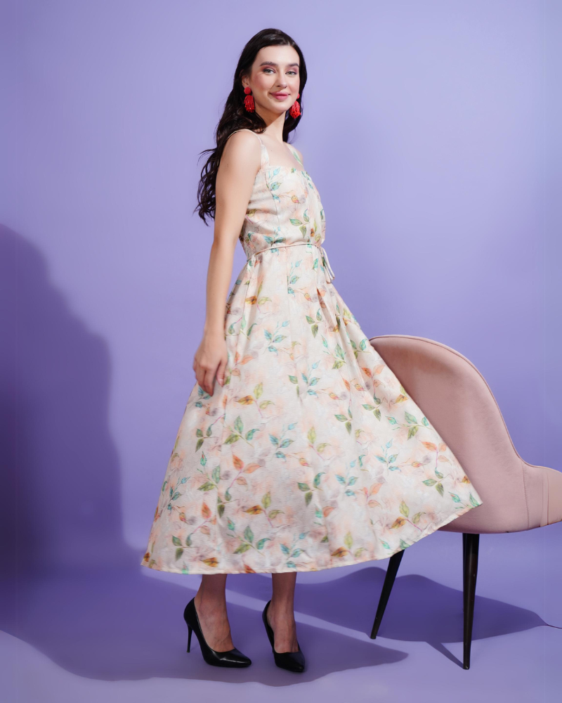 Spring melody midi dress