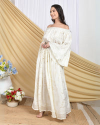 Serena vanilla gold skirt co-ord set