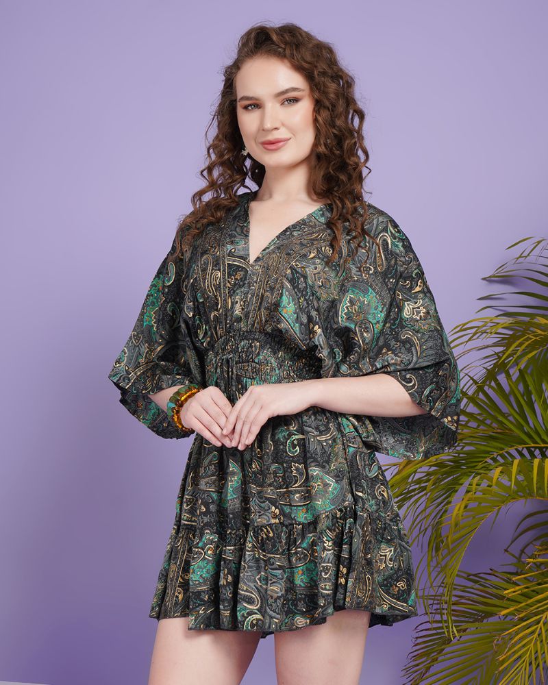 Lyra bloom kimono mini dress