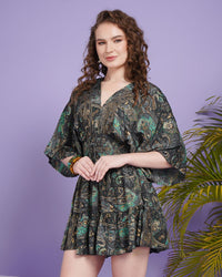 Lyra bloom kimono mini dress