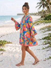Mirella pomegranate pop boho dress