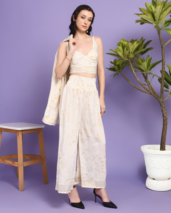 Sana ivory whisper 3 piece co-ord set