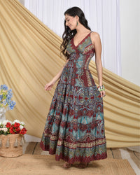 Aurora twilight muse tiered maxi dress