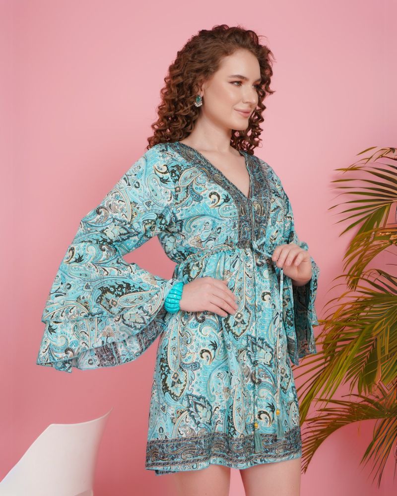 Boho breeze short dress