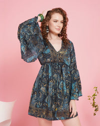 Twilight tassel short dress