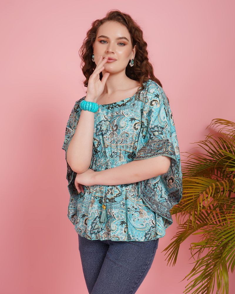Oceanic groove kaftan Top