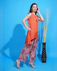 Sunset serenade asymmetrical co-ord set