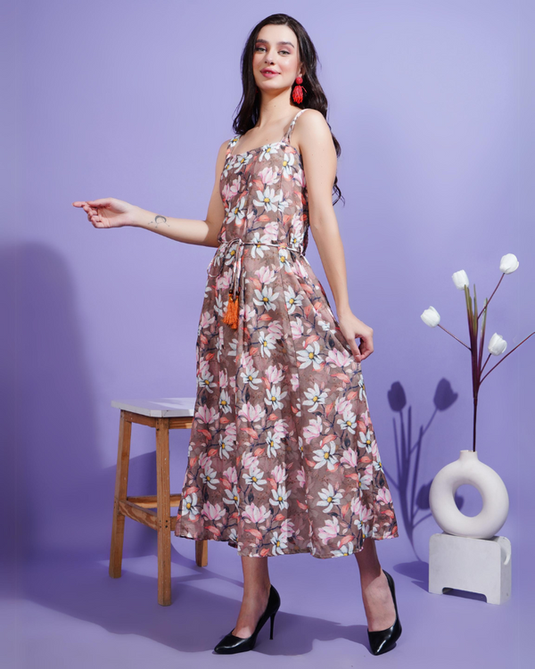 Lily blossom midi dress