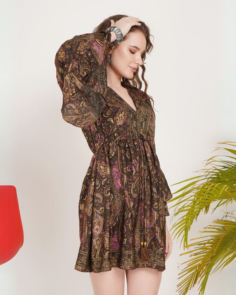 Twilight cocoa breeze short dress