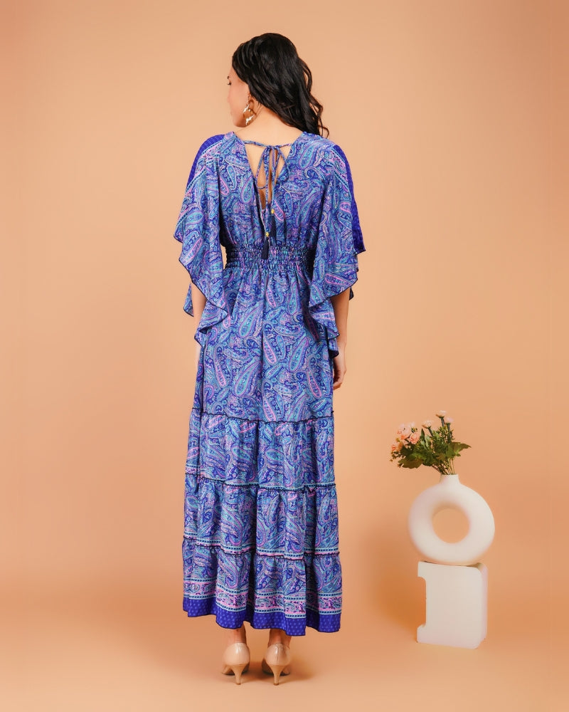 Desert moonlight paisley maxi dress