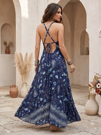 Twilight tide bohemian maxi dress