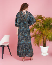 Starlit wanderer kimono maxi dress