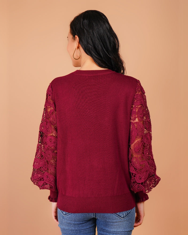 The royal rouge chic top