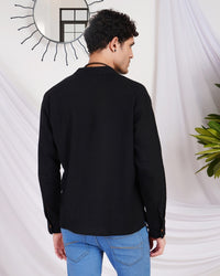 Griffin night-onyx cotton shirt