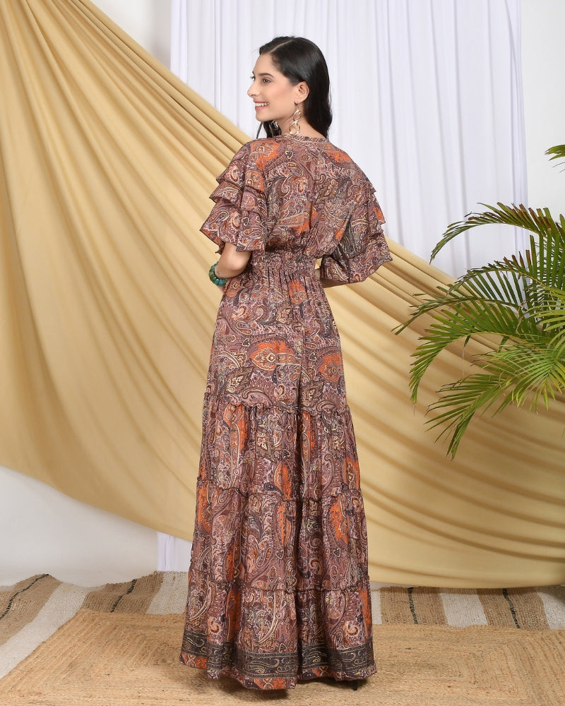 Maribelle rustic charm tiered maxi dress