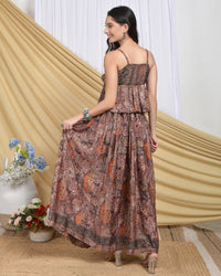 Lyra boho skirt and top co-ord set