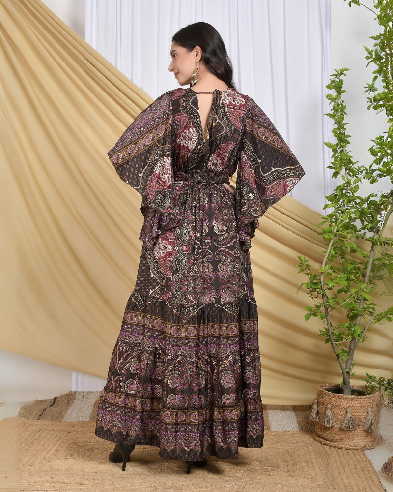 Lilith twilight paisley maxi dress