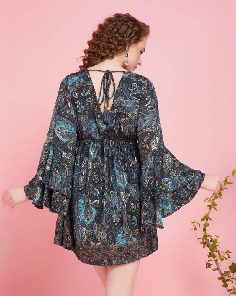 Twilight tassel short dress