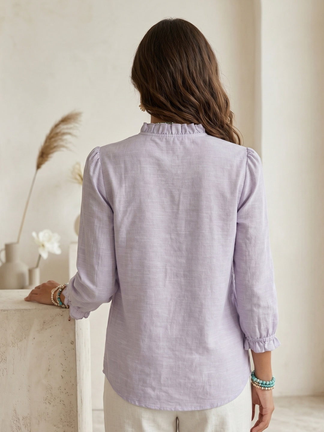 Aurelia lavender cloud shirt