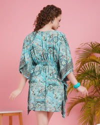 Elina frosted kaftan mini dress