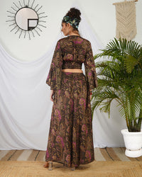 Evelina mocha rose palazzo set