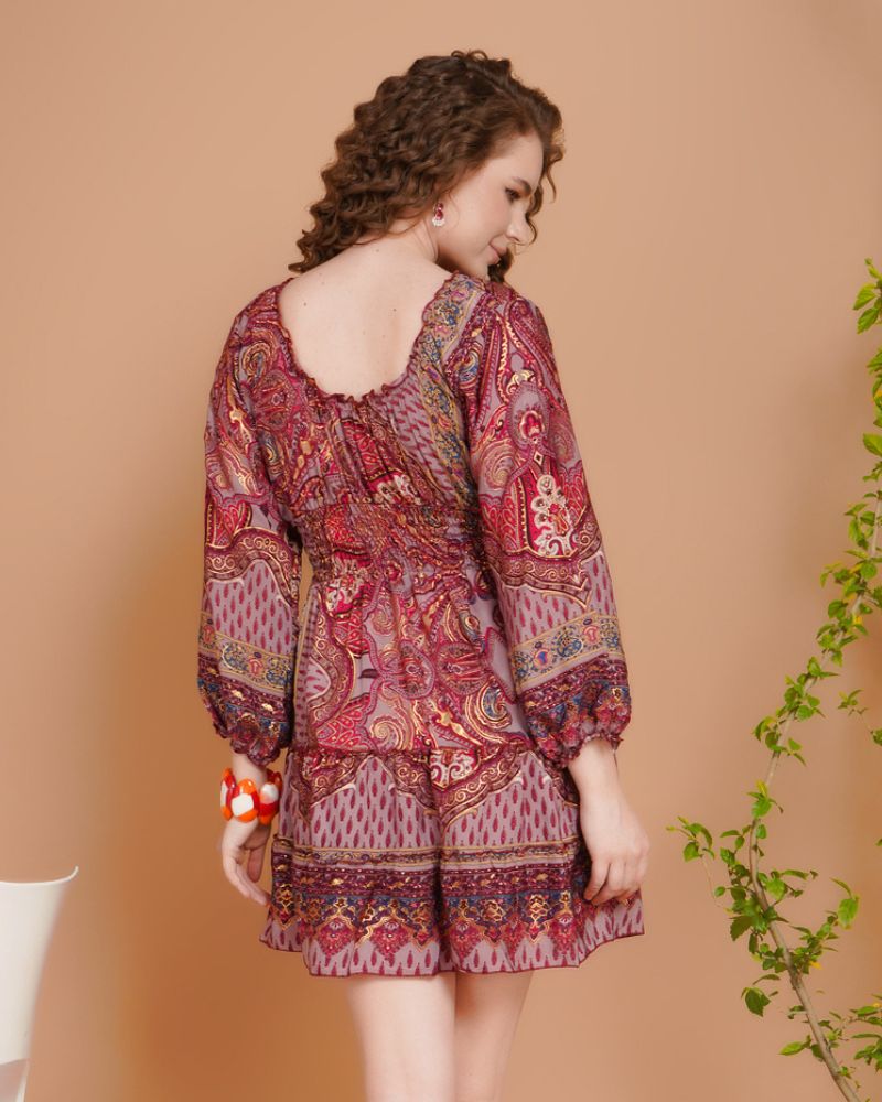 Soraya rosé ember mini dress