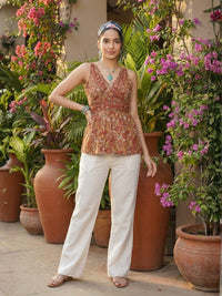 Merlina crimson-muse spaghetti top