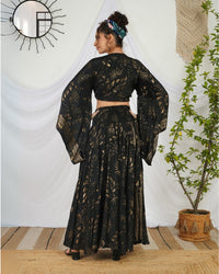 Isolde twilight boho co-ord set with skirt