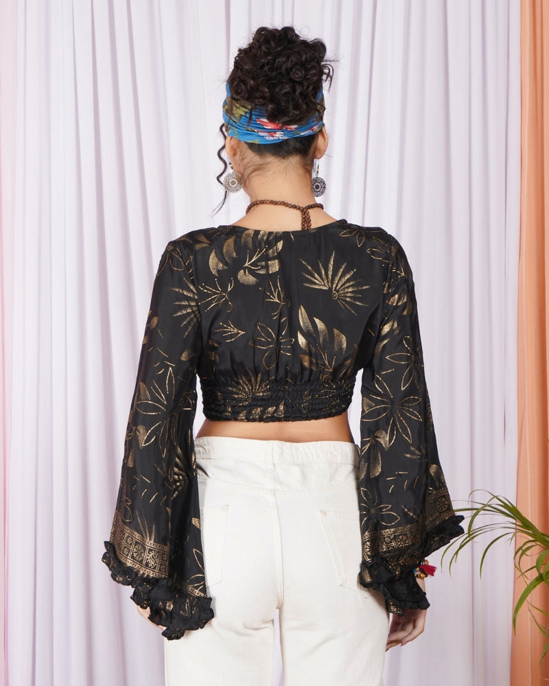 Aurelia onyx gather top