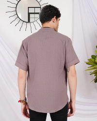 Fynn ash mauve breeze cotton shirt