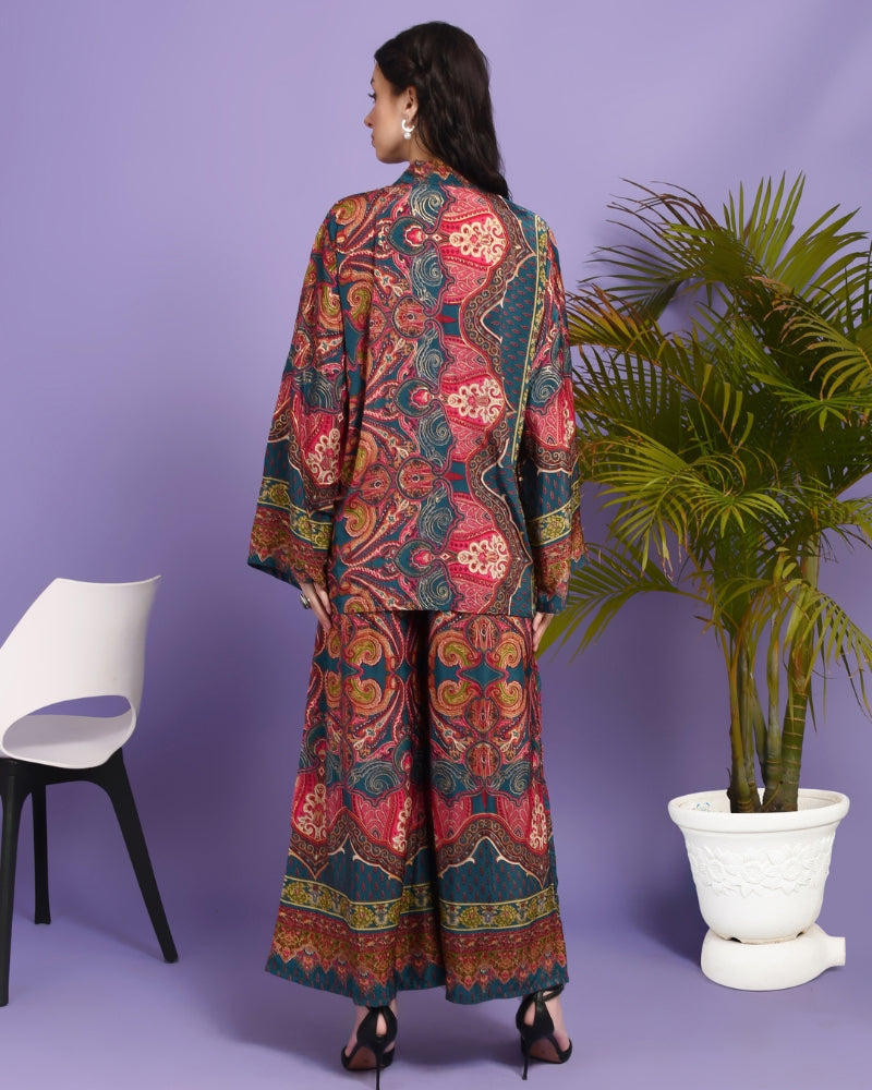 Avani foil whisper 3 piece co-ord set