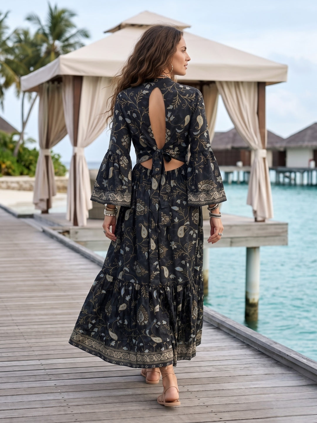 Moonshadow boho maxi dress