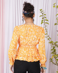 Maribel sunrise peplum top