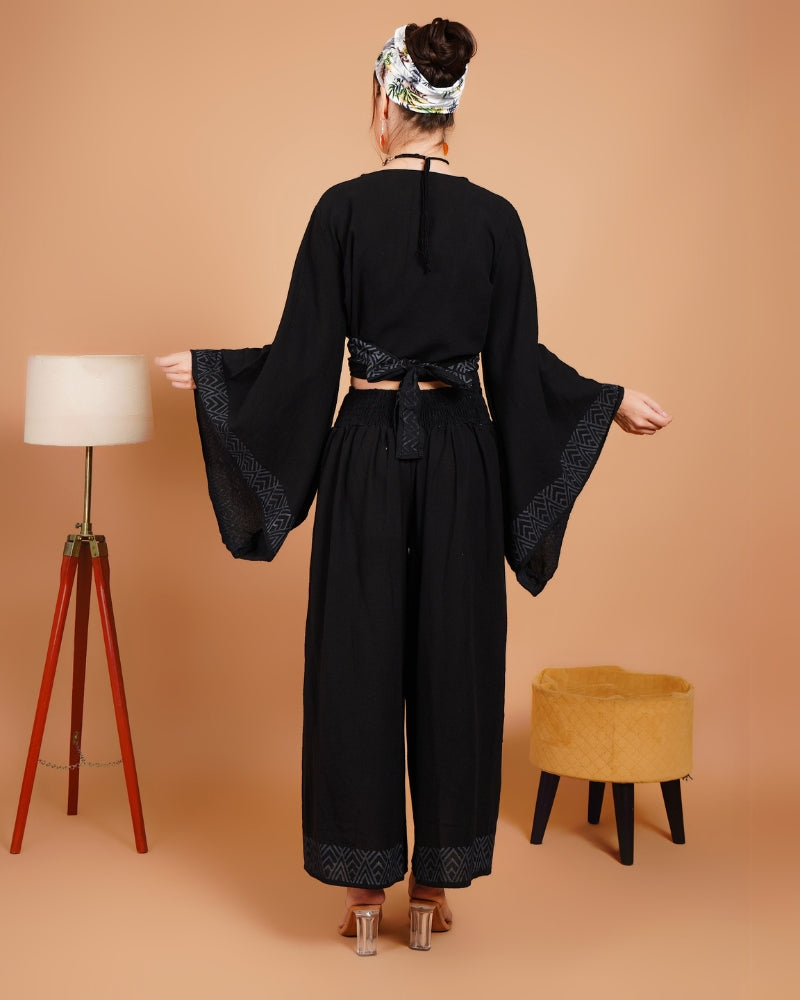 Ebony escape khadi co-ord set