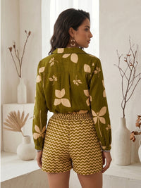 Elaria olive grove cotton co-ord set