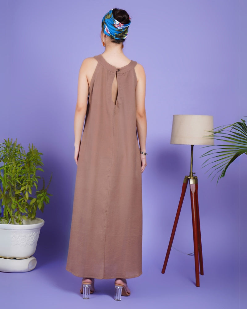 Boho blossom khadi maxi dress