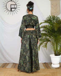 Aurora onyx palazzo co-ord set